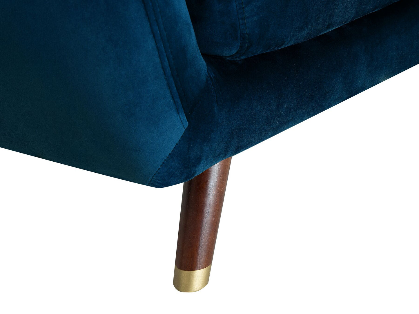 3 Seater Velvet Sofa Navy Blue BODO