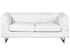 2 Seater Faux Leather Sofa White
