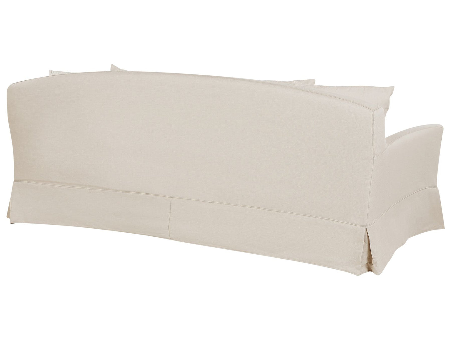 3 Seater Fabric Sofa Beige GILJA