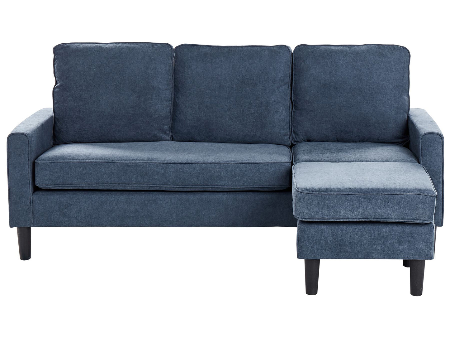 Fabric Sofa with Ottoman Navy Blue AVESTA