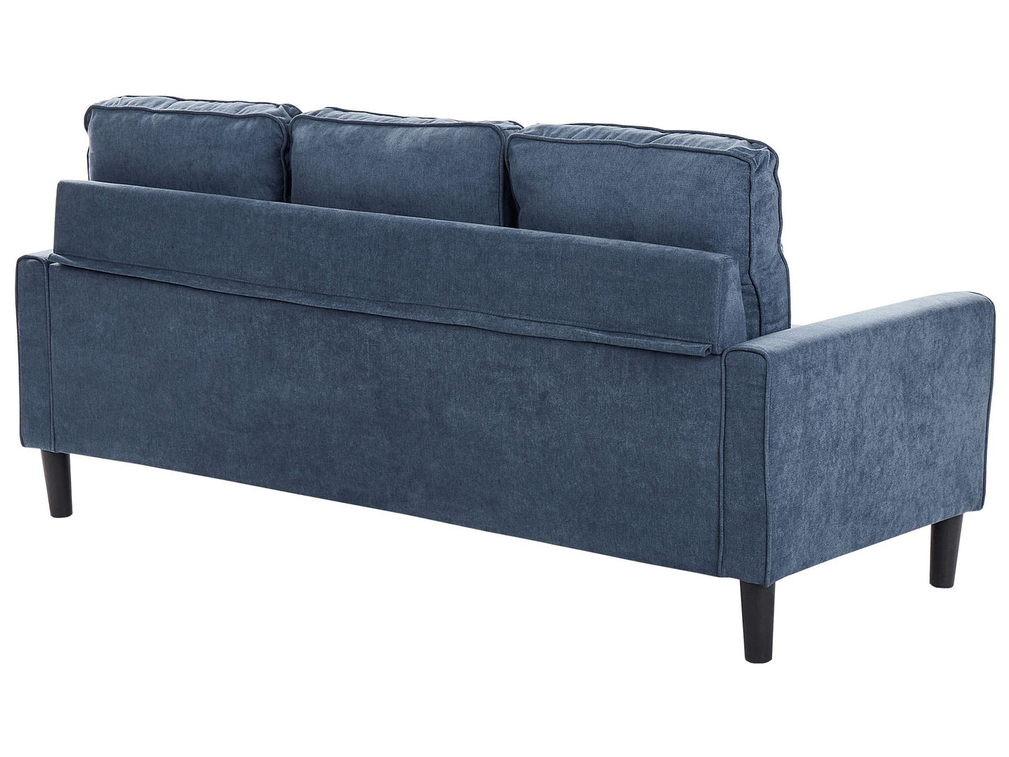 Fabric Sofa with Ottoman Navy Blue AVESTA