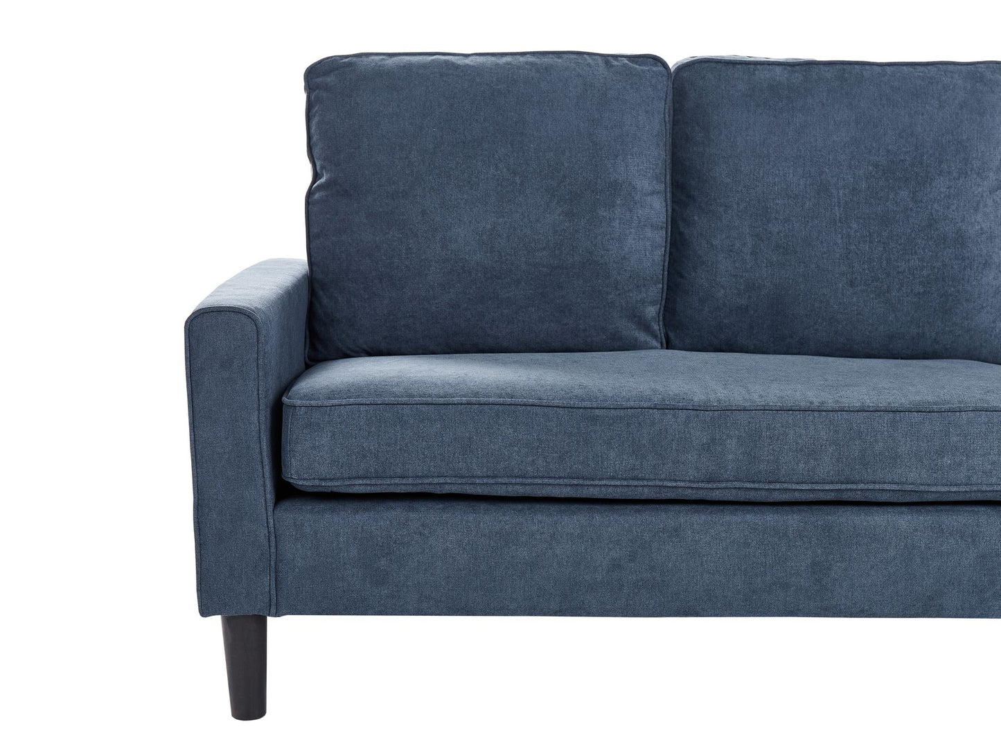 Fabric Sofa with Ottoman Navy Blue AVESTA