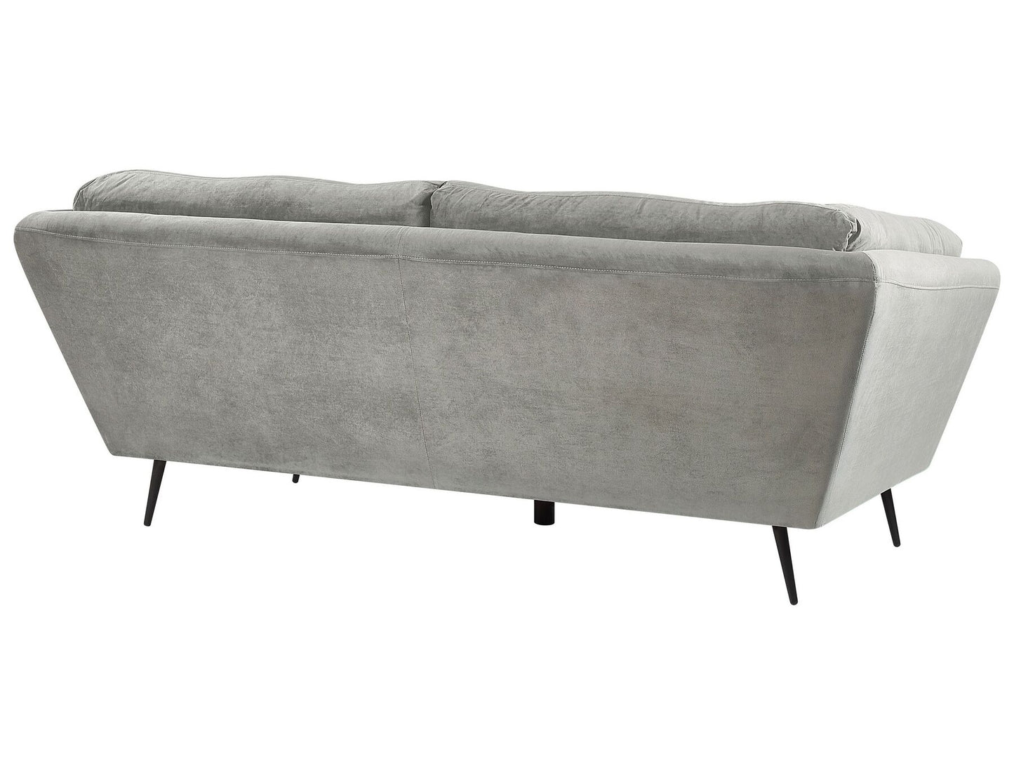 3 Seater Velvet Sofa Grey LENVIK