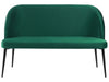 2 Seater Velvet Kitchen Sofa Green