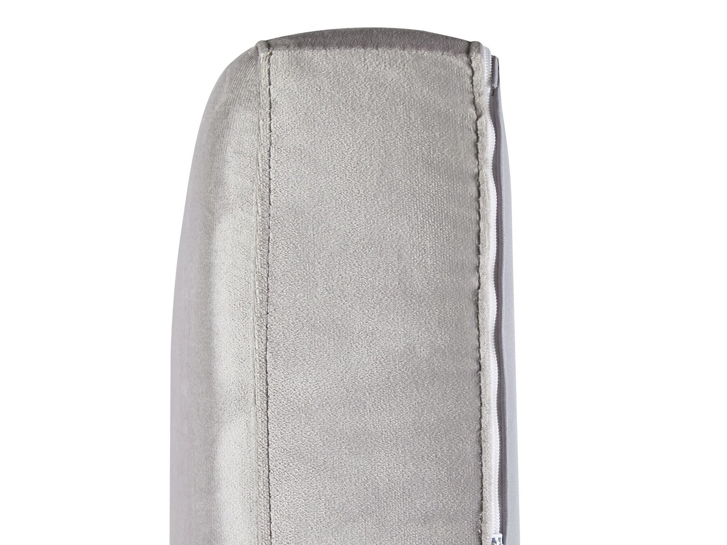 3 Seater Velvet Fabric Sofa Light Grey ARVIKA