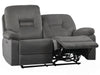 2 Seater Velvet Electric Recliner Sofa with Port Grey