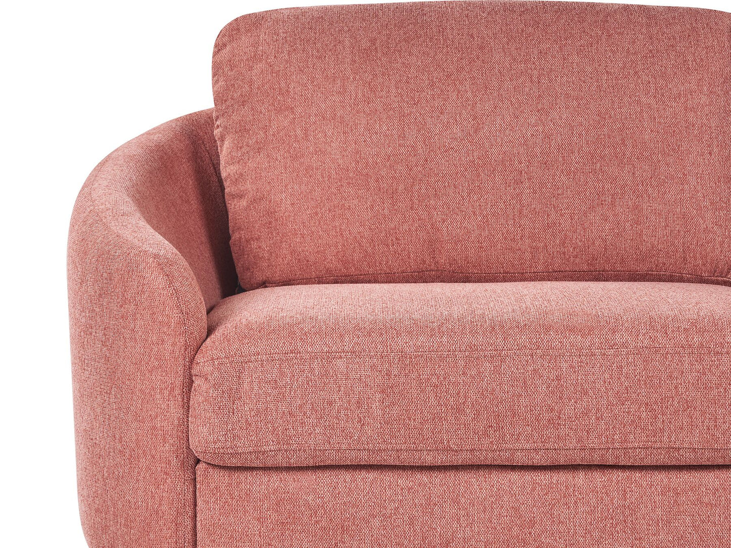 3 Seater Fabric Sofa Pink TROSA