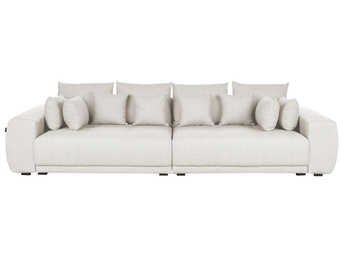 4 Seater Fabric Sofa Beige TORPO