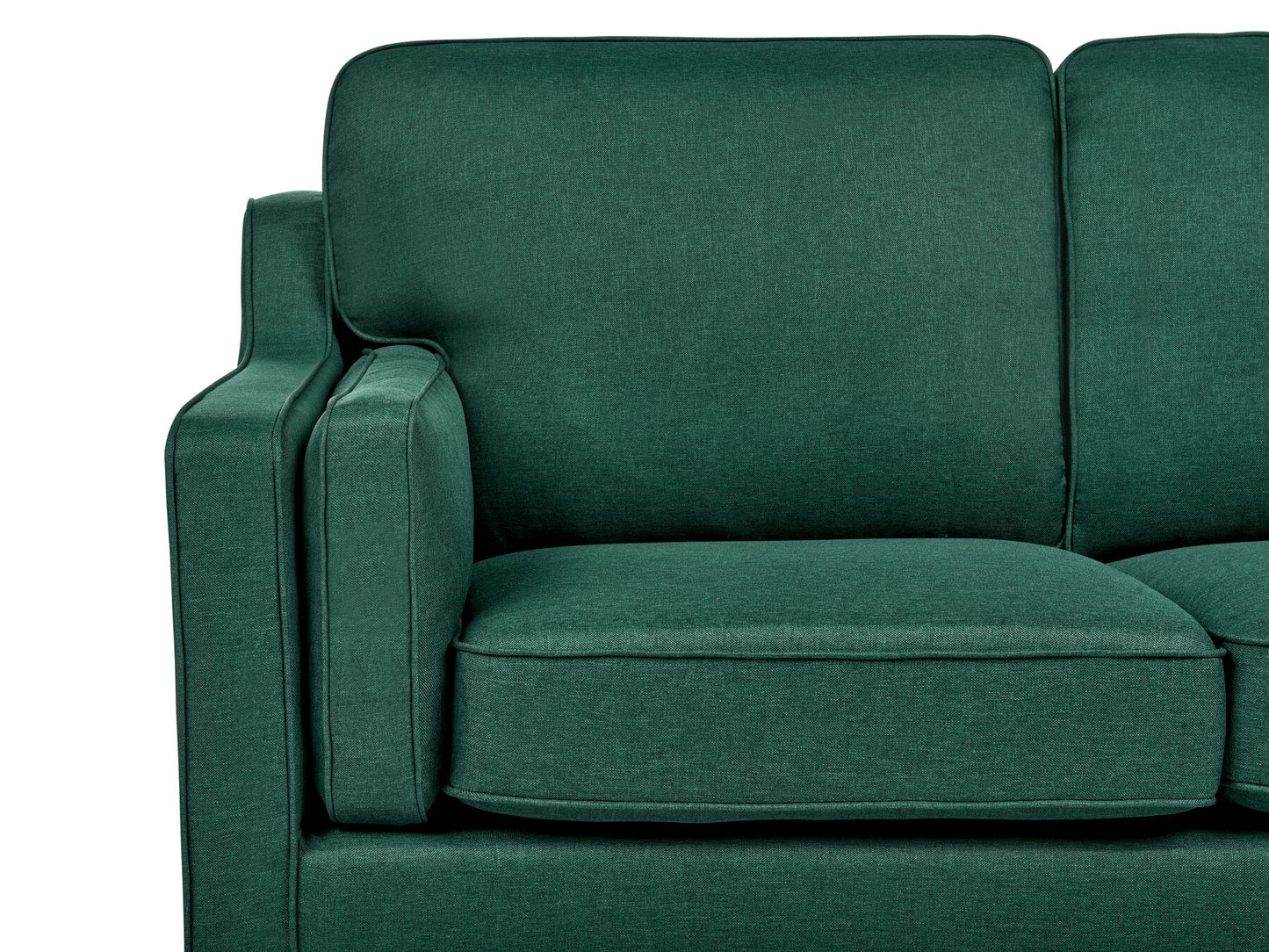 3 Seater Fabric Sofa Dark Green LOKKA