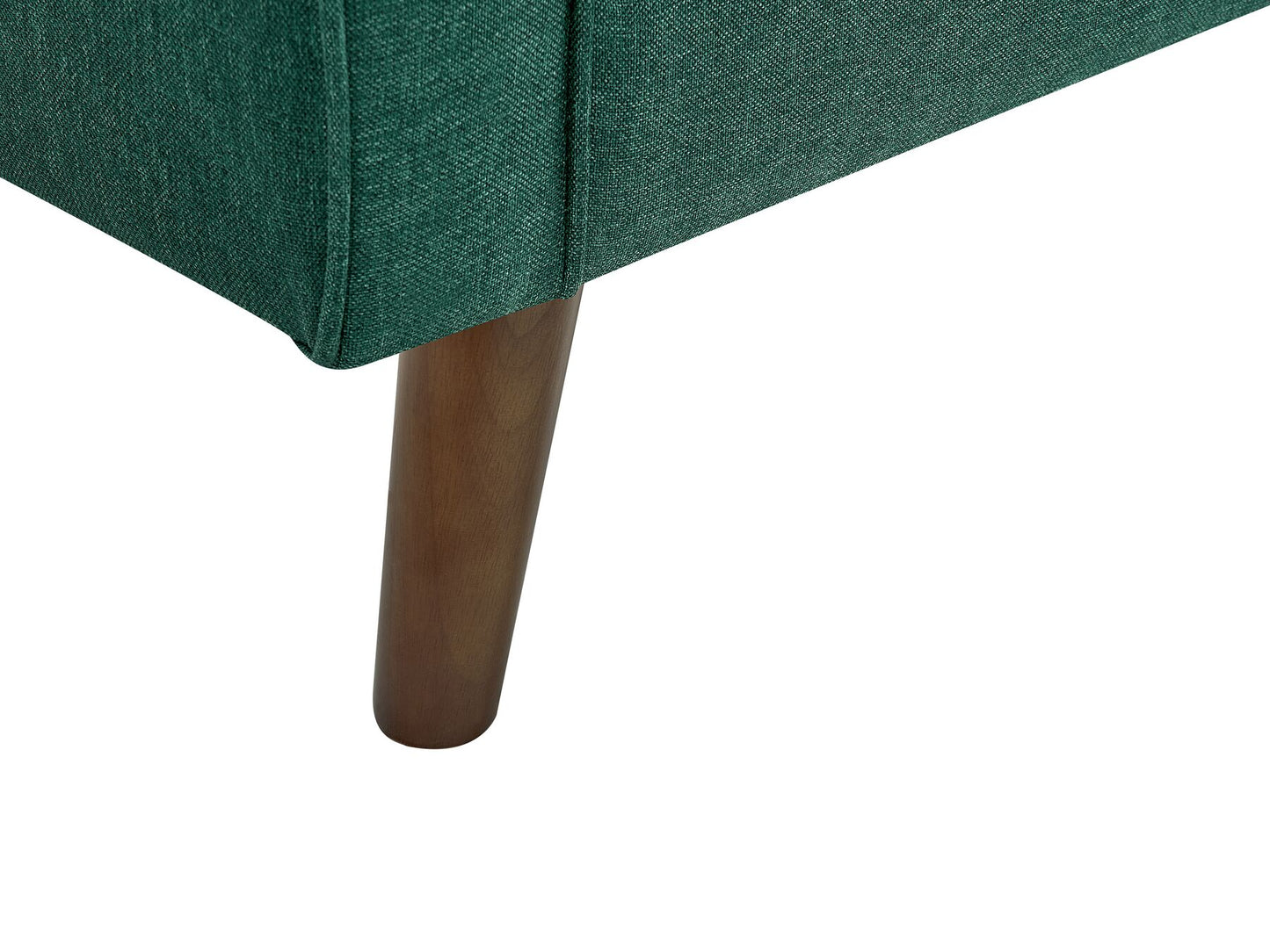 3 Seater Fabric Sofa Dark Green LOKKA