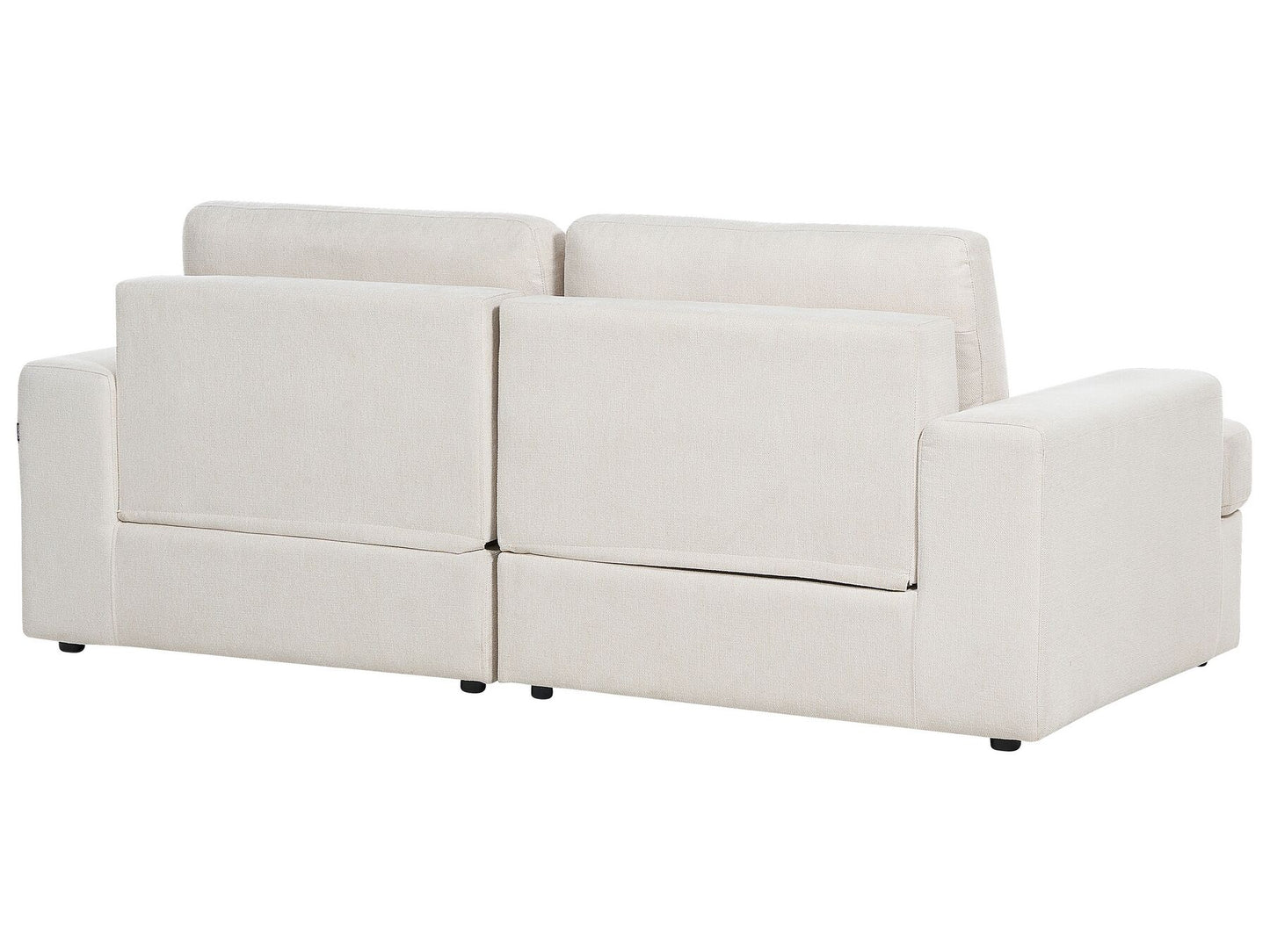 3 Seater Fabric Sofa Light Beige ALLA
