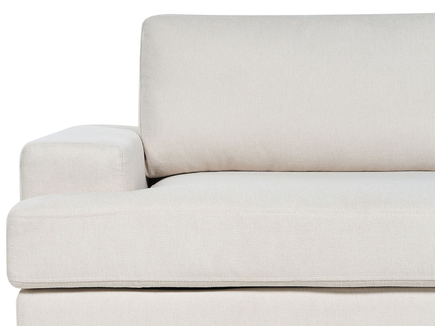 3 Seater Fabric Sofa Light Beige ALLA