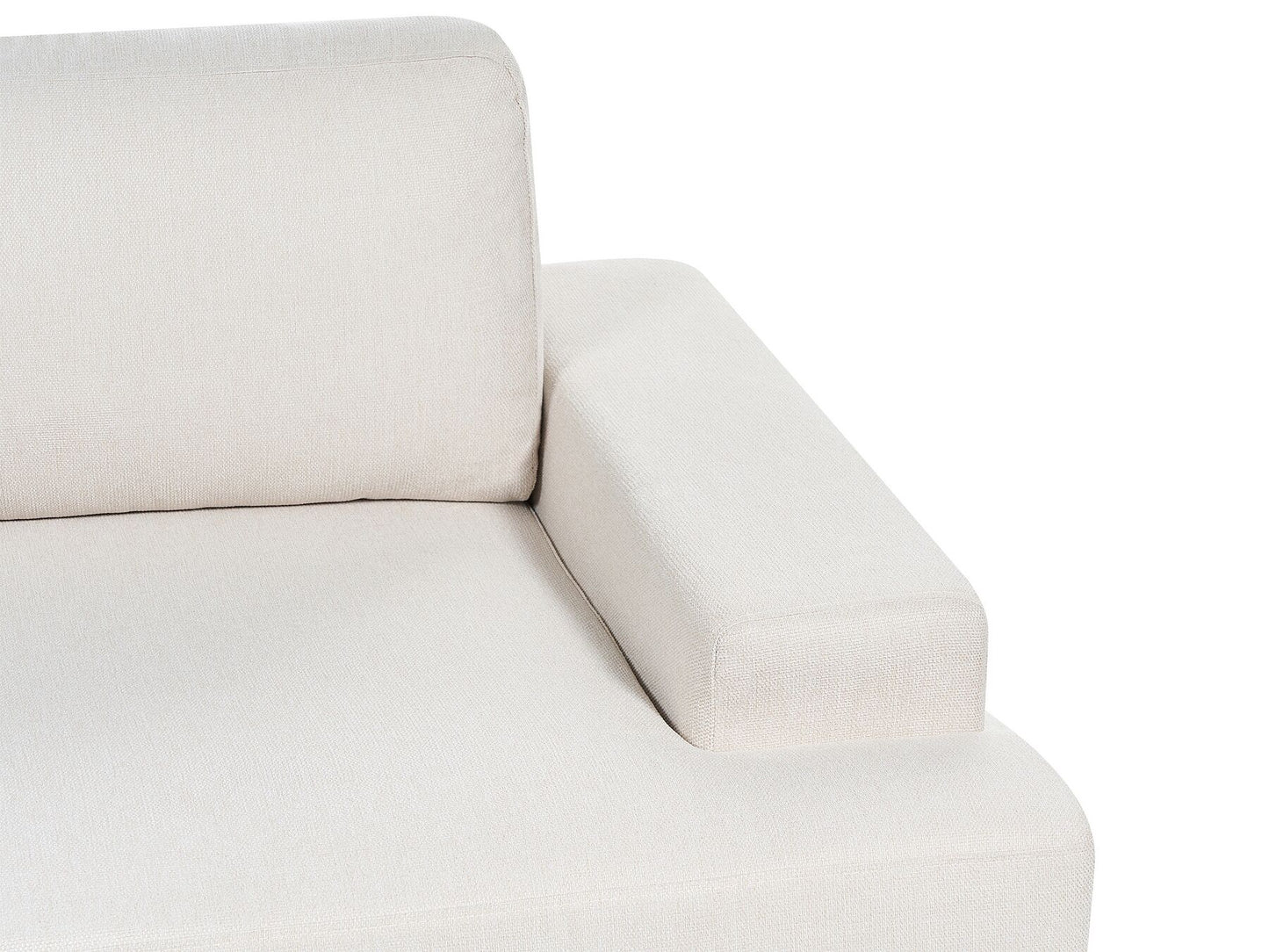 3 Seater Fabric Sofa Light Beige ALLA