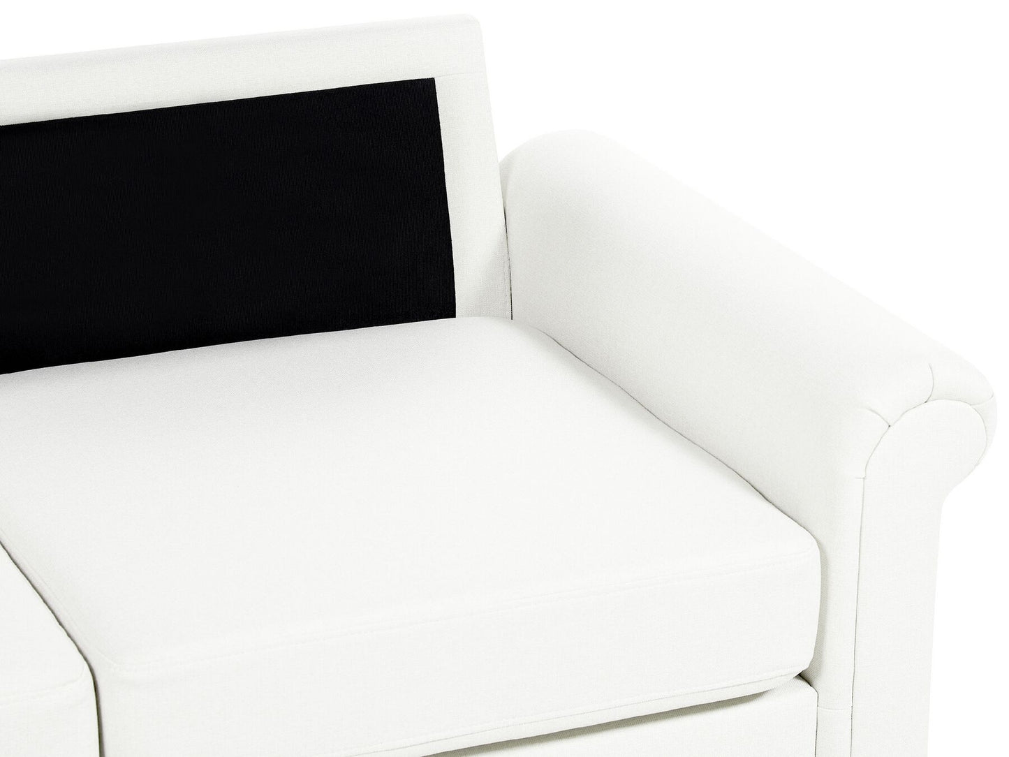 2 Seater Fabric Sofa White GINNERUP