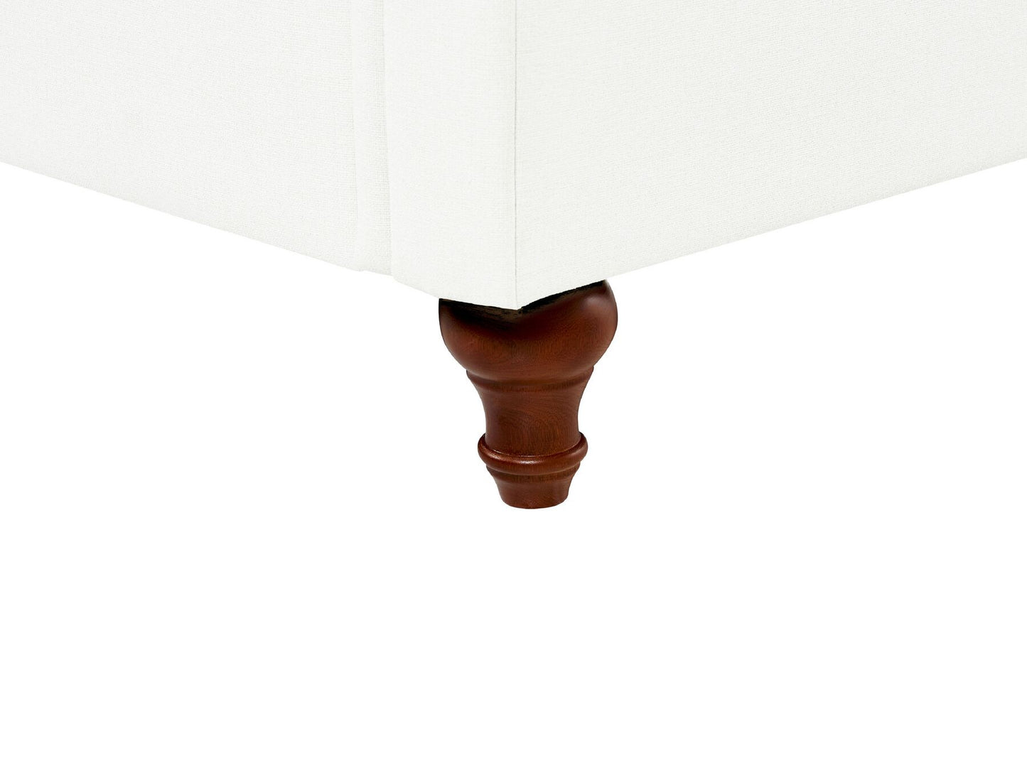 2 Seater Fabric Sofa White GINNERUP
