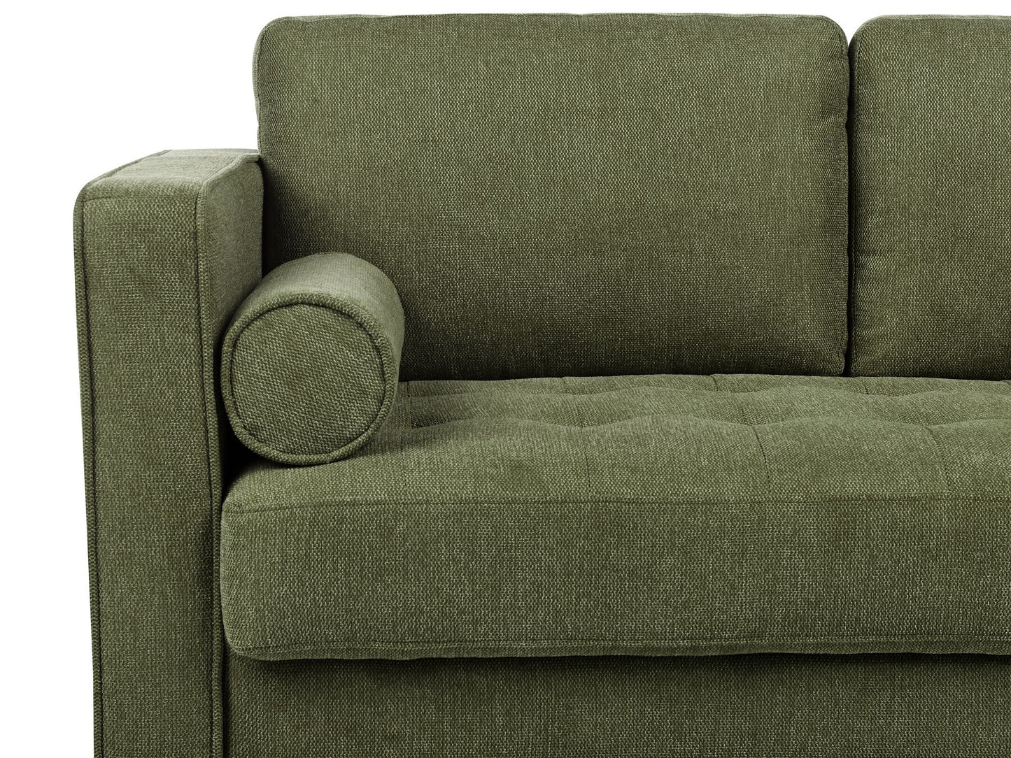 3 Seater Fabric Sofa Green NURMO