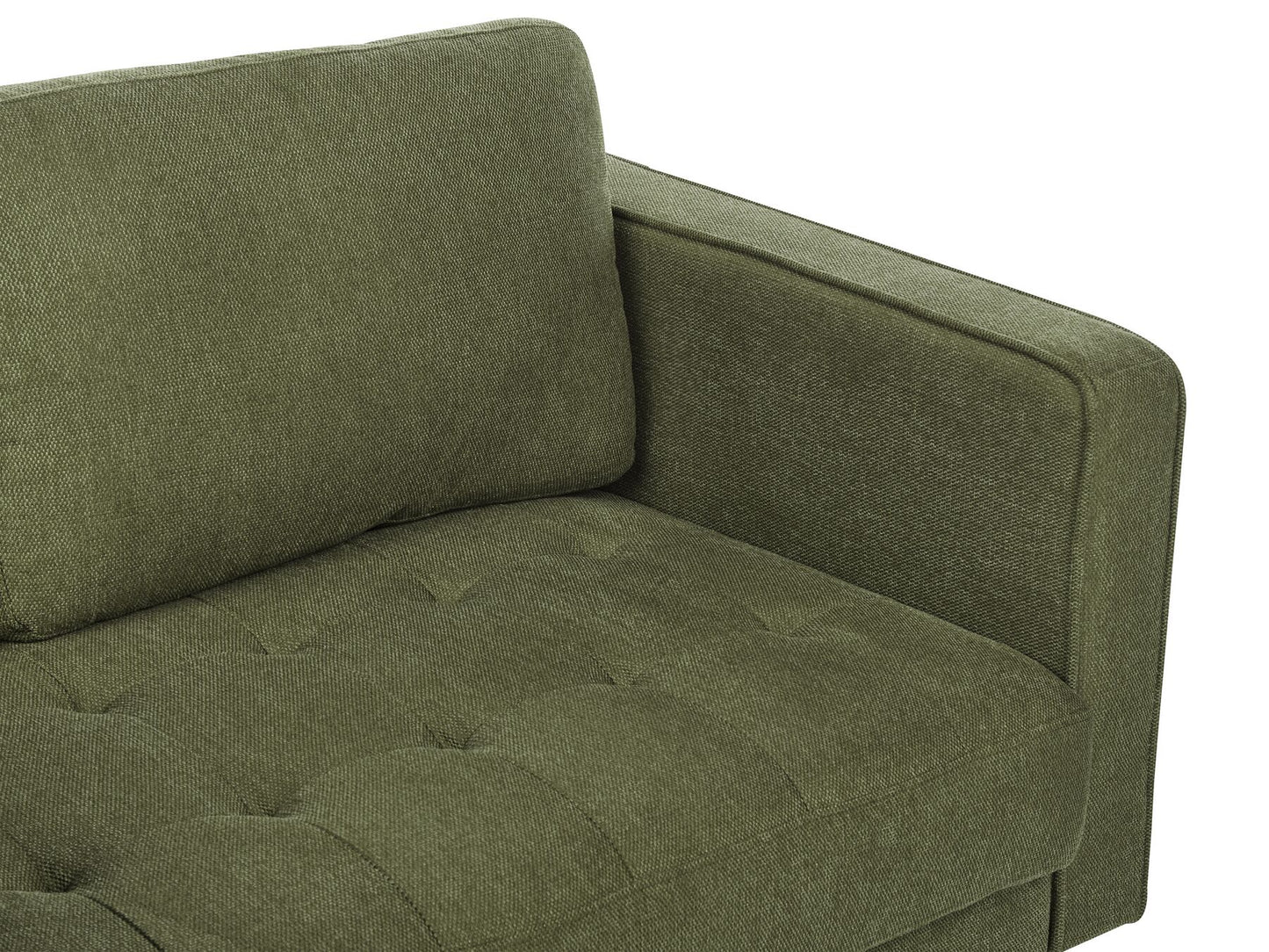 3 Seater Fabric Sofa Green NURMO