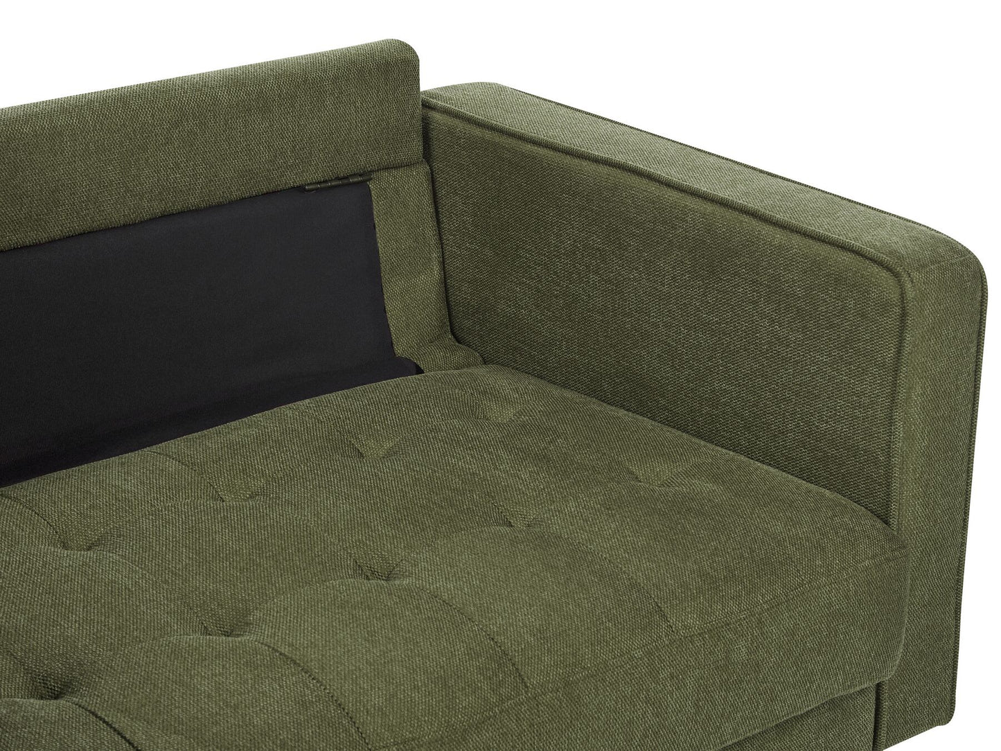 3 Seater Fabric Sofa Green NURMO
