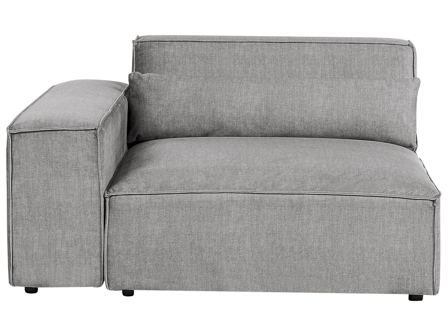 Left Hand 2 Seater Modular Fabric Corner Sofa Grey HELLNAR
