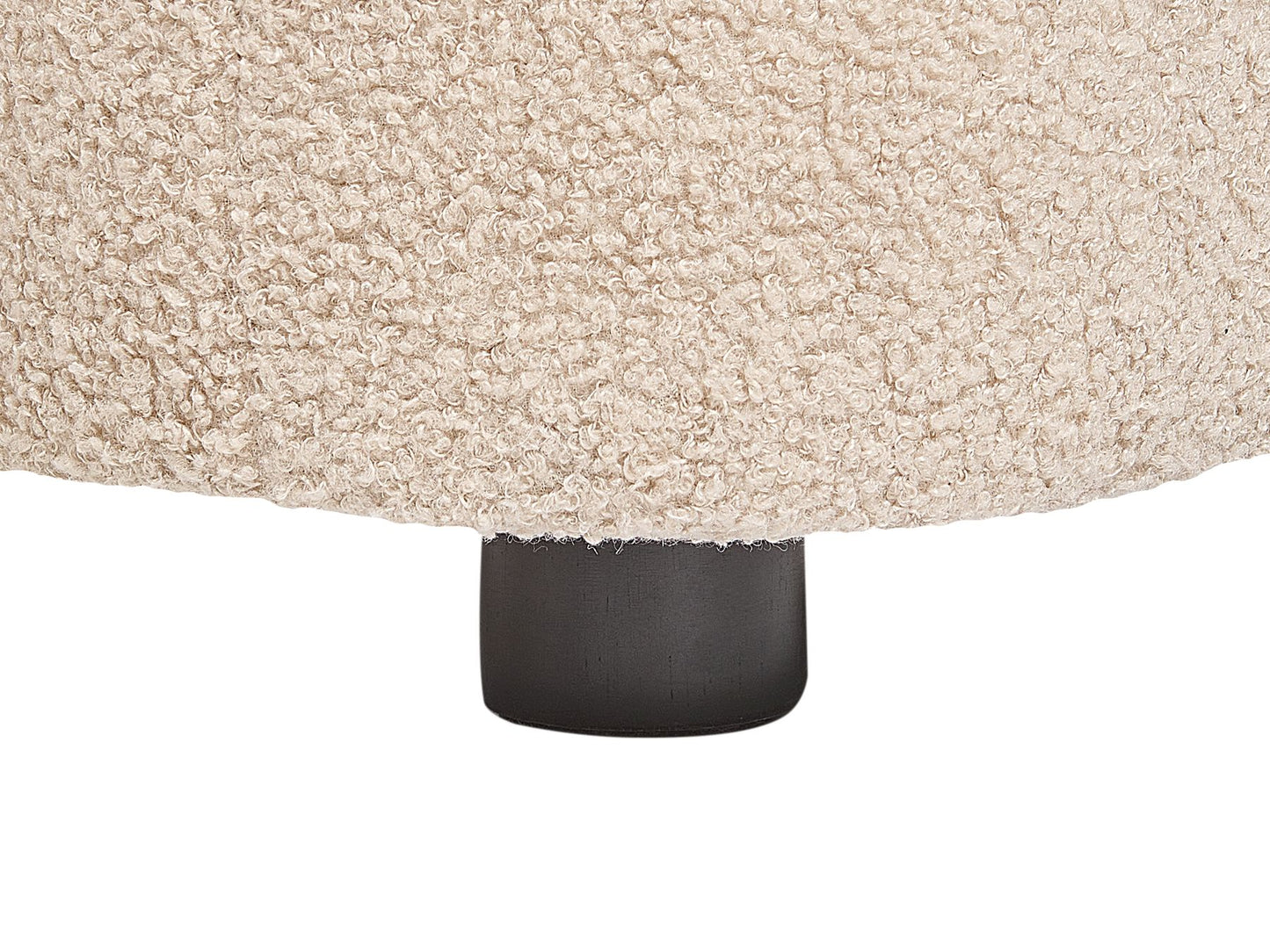 3 Seater Boucle Sofa Beige LEIREN