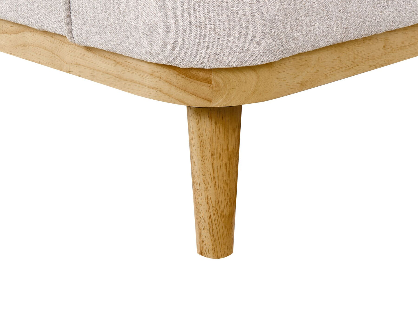 Right Hand Fabric Corner Sofa Light Grey SIMOS