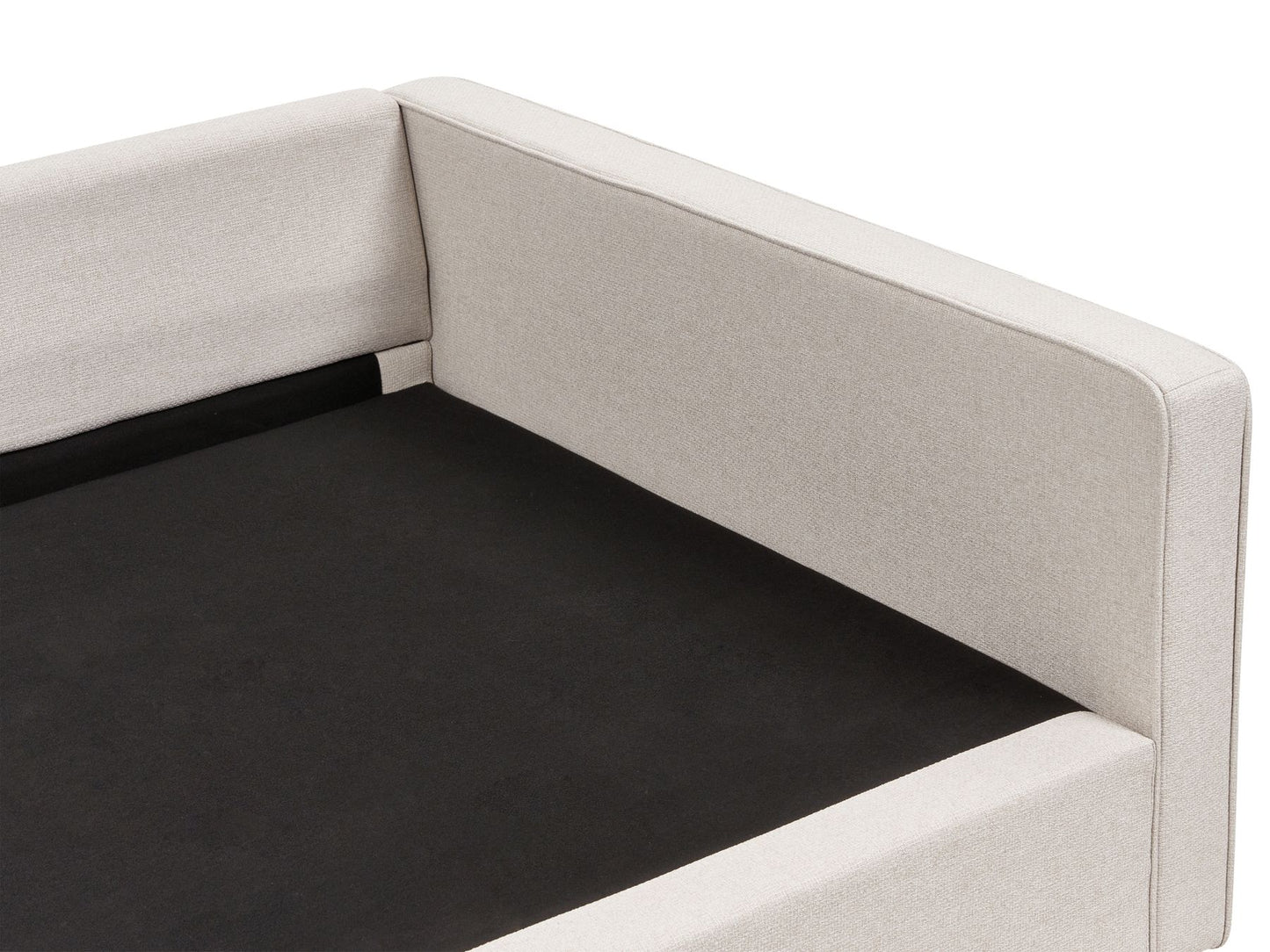 3 Seater Fabric Sofa Beige VINSTRA