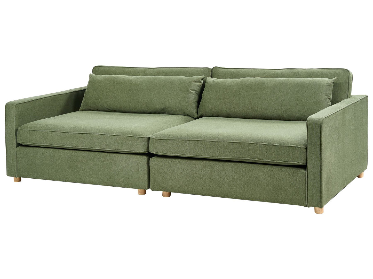 3 Seater Fabric Sofa Green VINSTRA