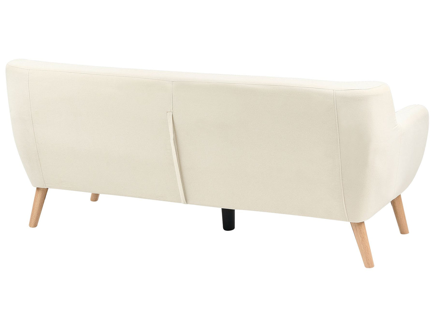 3 Seater Fabric Sofa Light Beige MOTALA