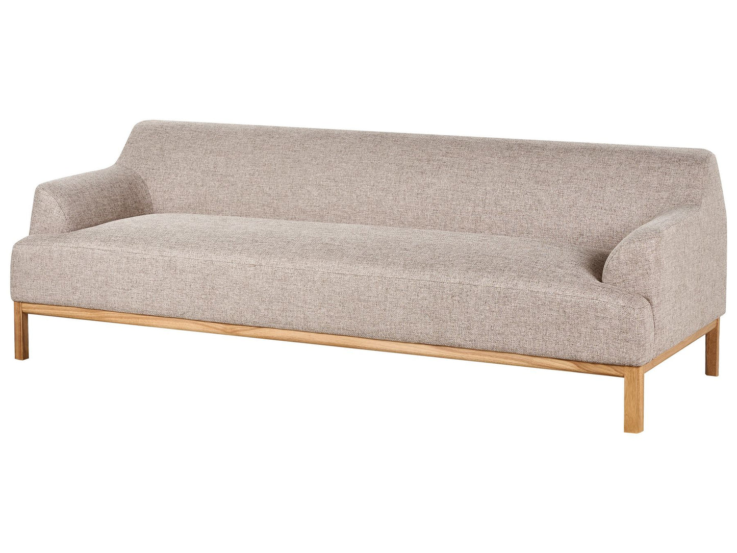 3 Seater Fabric Sofa Light Brown SOSJO