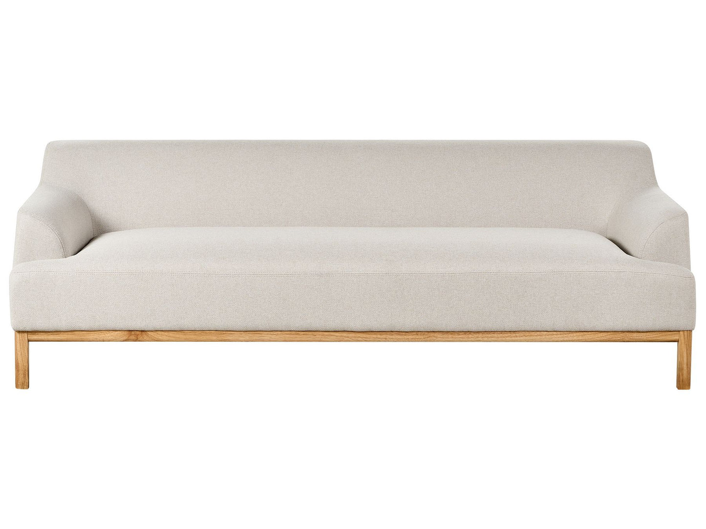 3 Seater Fabric Sofa Light Beige SOSJO