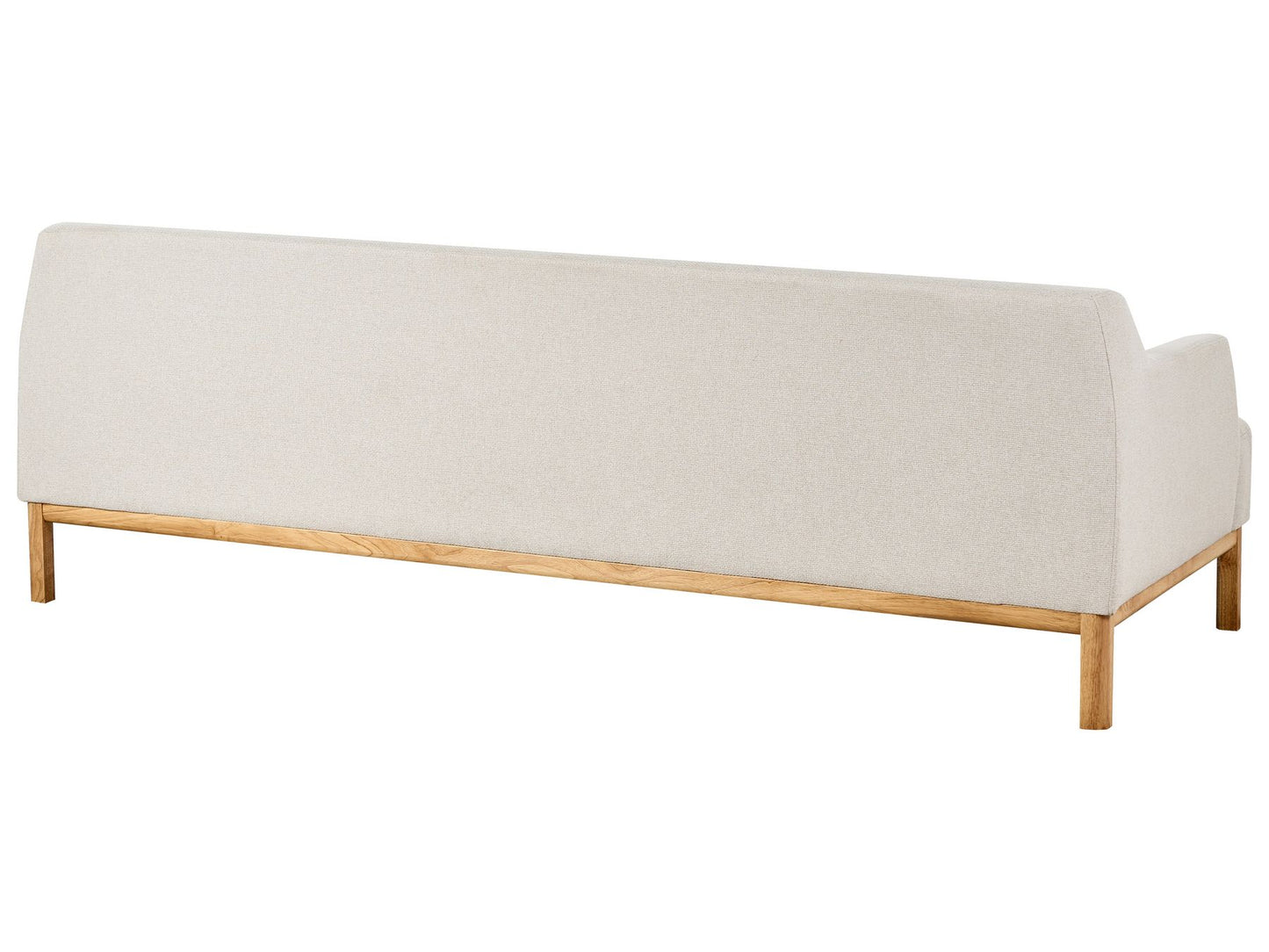3 Seater Fabric Sofa Light Beige SOSJO