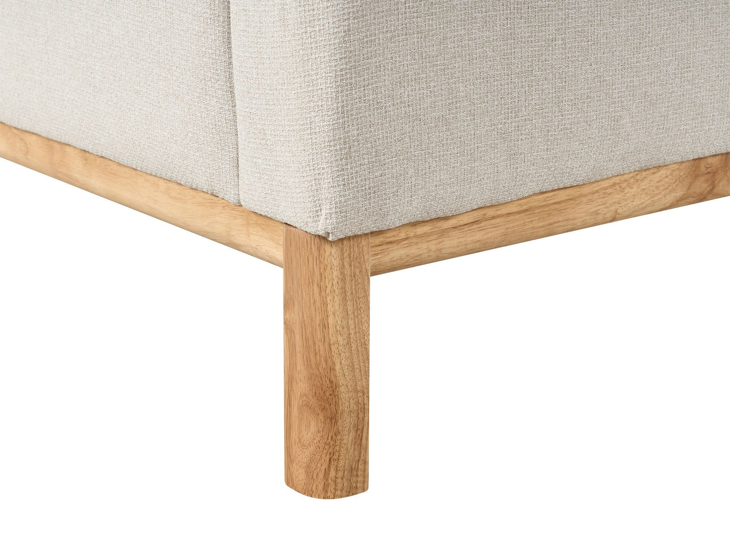 3 Seater Fabric Sofa Light Beige SOSJO