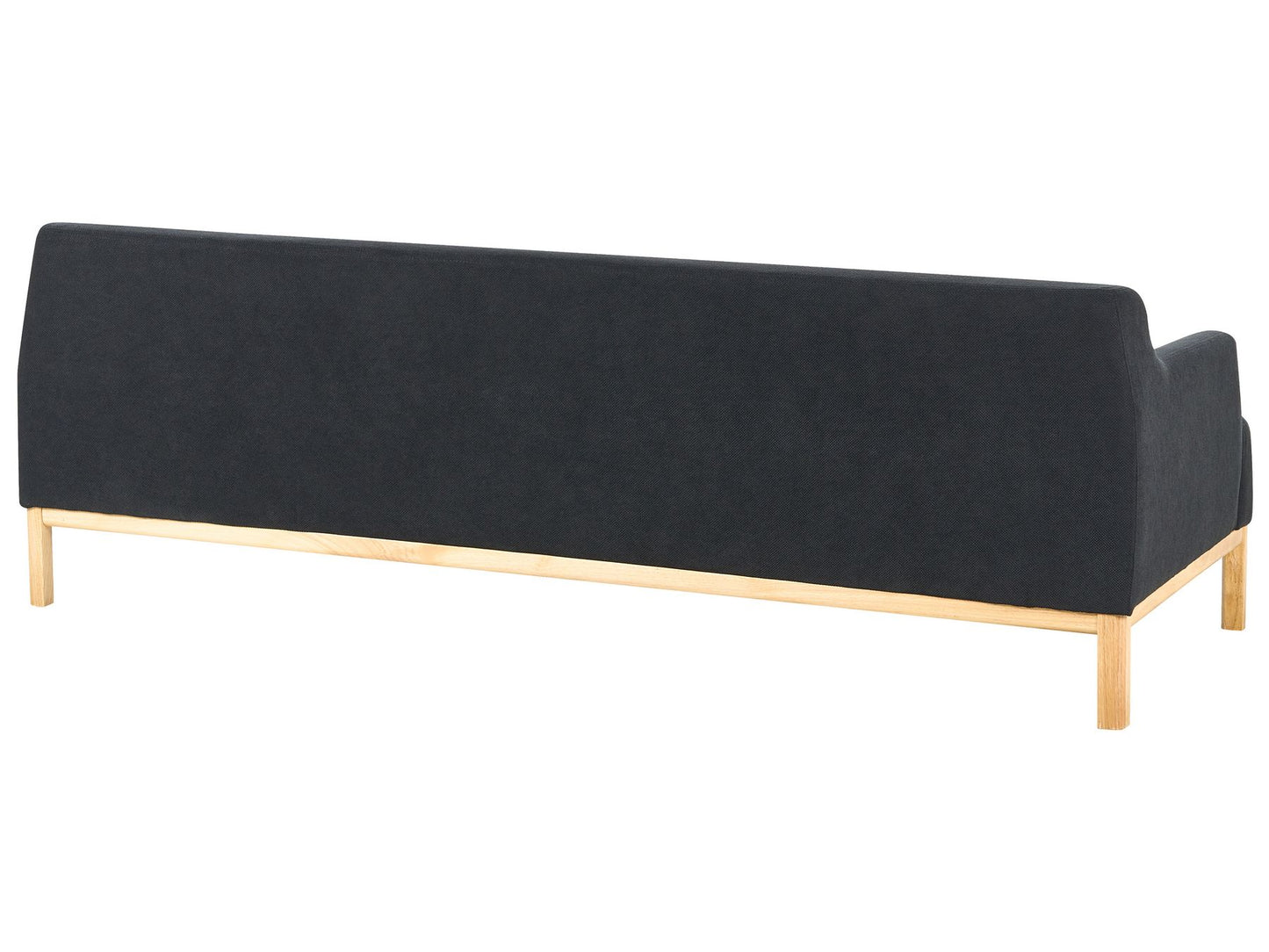 3 Seater Fabric Sofa Black SOSJO