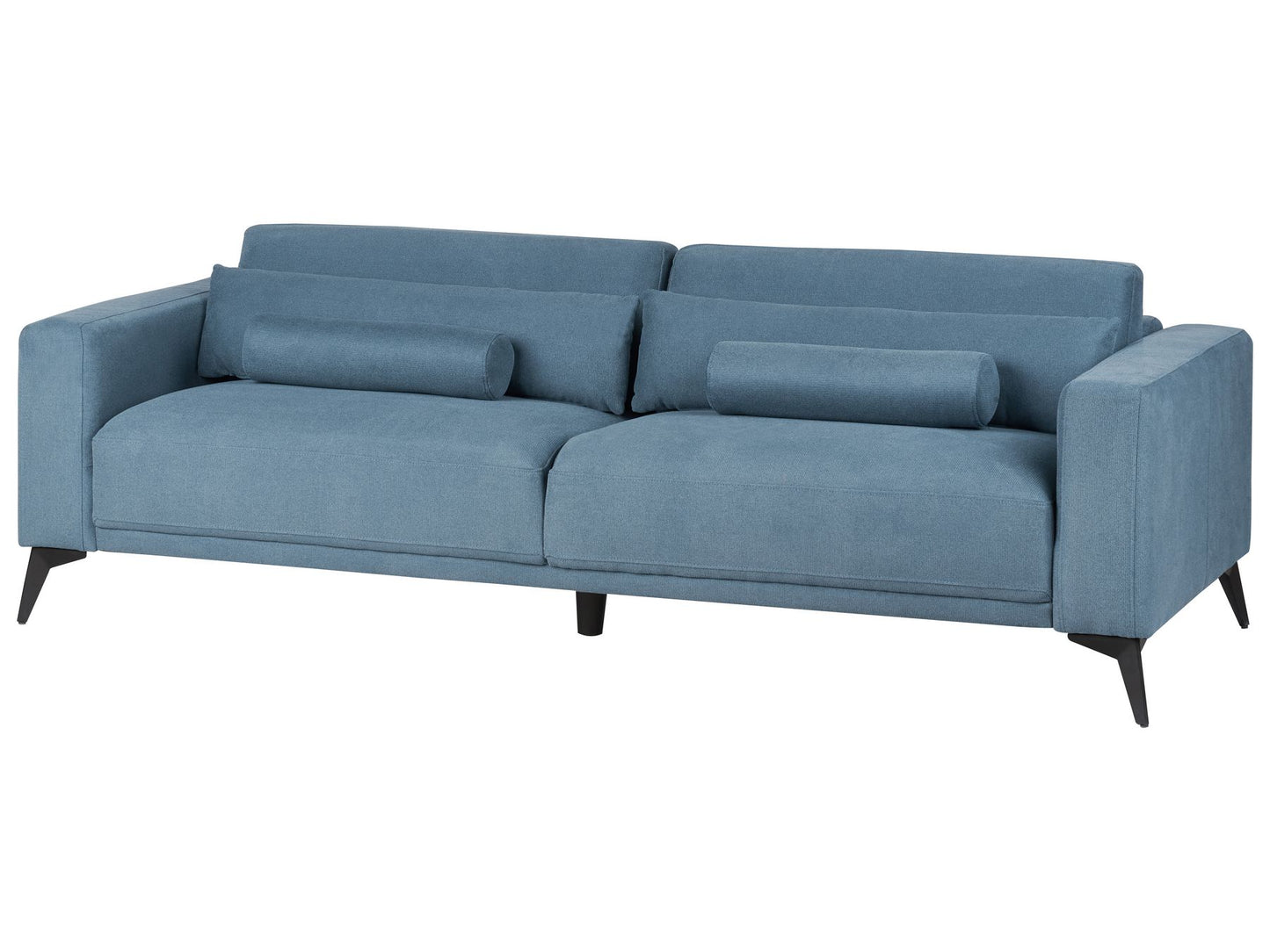 3 Seater Fabric Sofa Blue ANGE