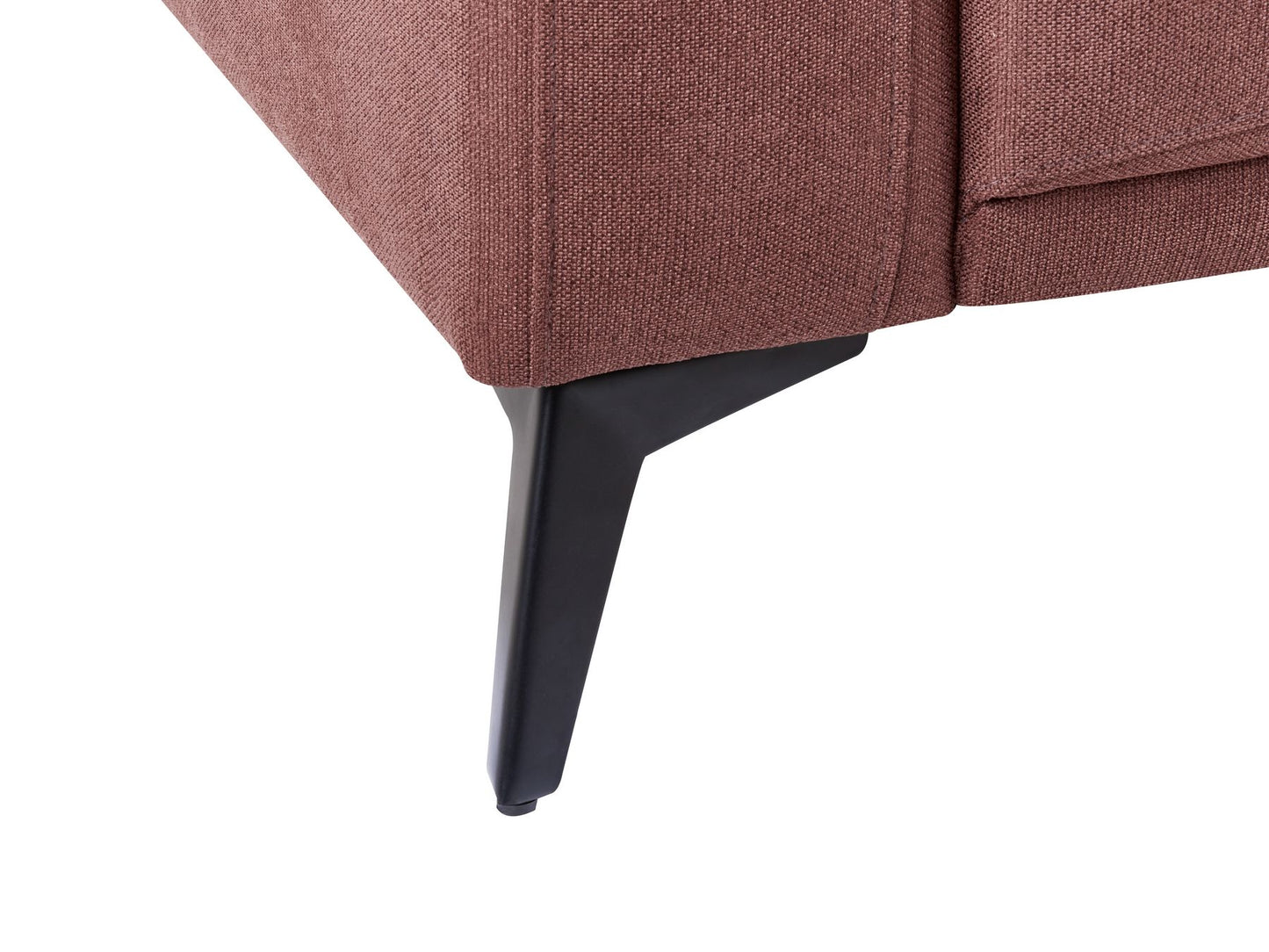 3 Seater Fabric Sofa Burgundy ANGE