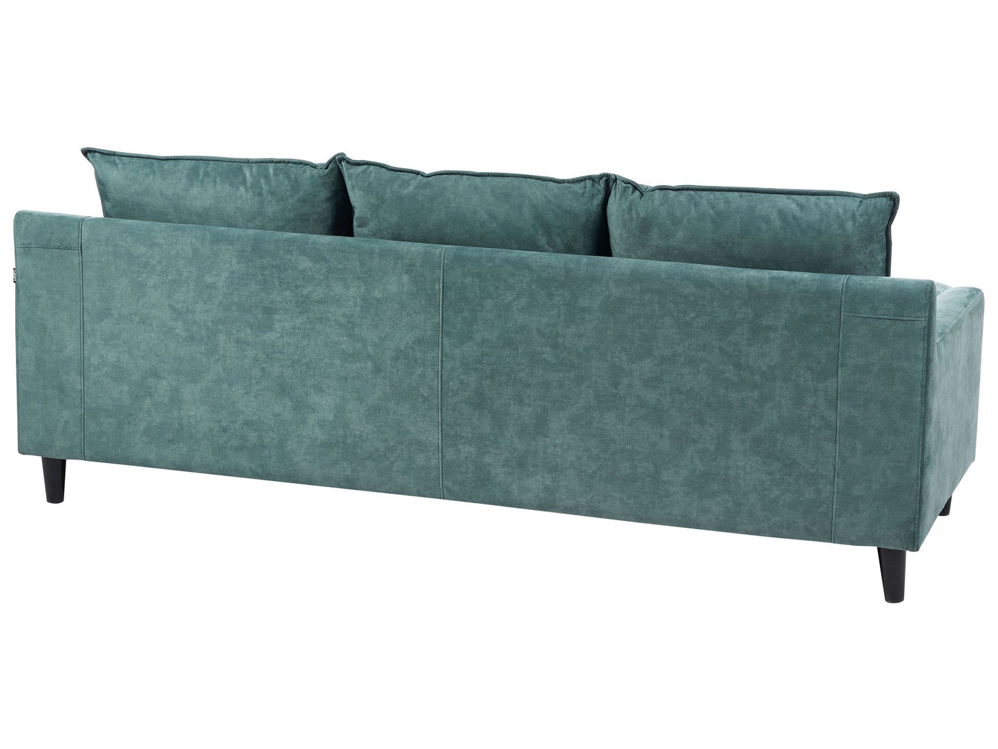 Right Hand Velvet Corner Sofa Teal ELVENES