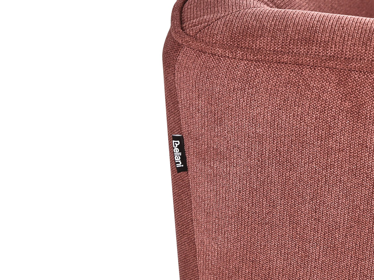 3 Seater Fabric Sofa Burgundy HOBRO