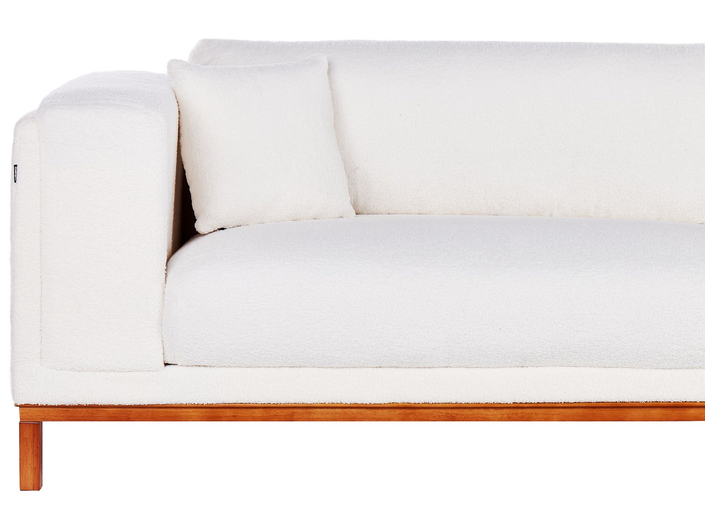 4 Seater Boucle Sofa Off-White VENG