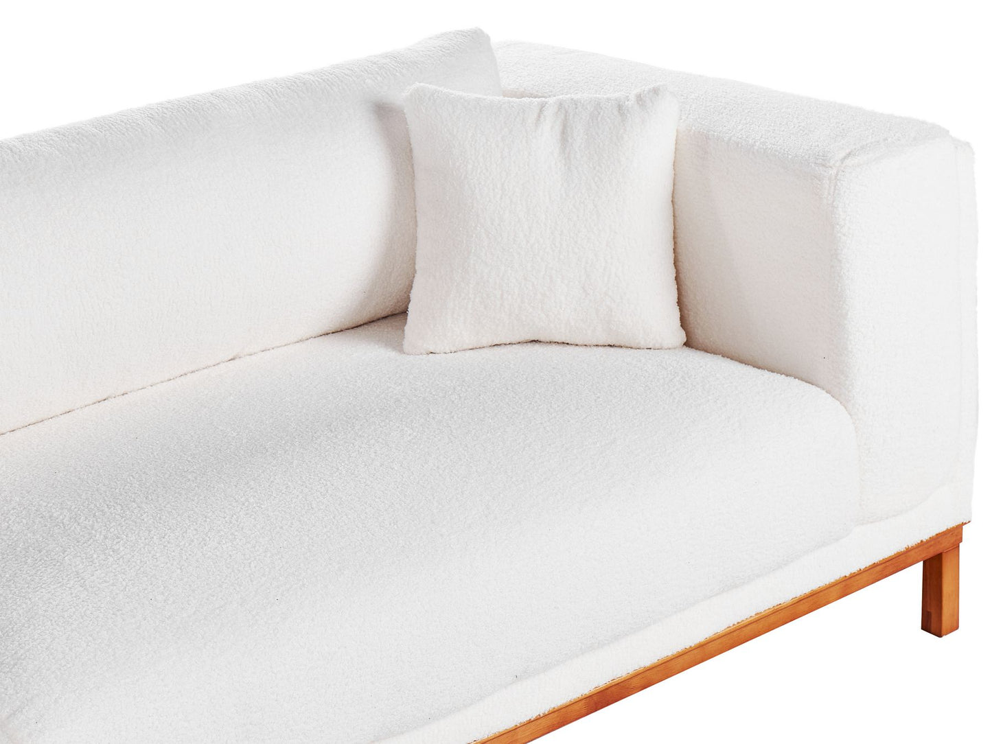 4 Seater Boucle Sofa Off-White VENG