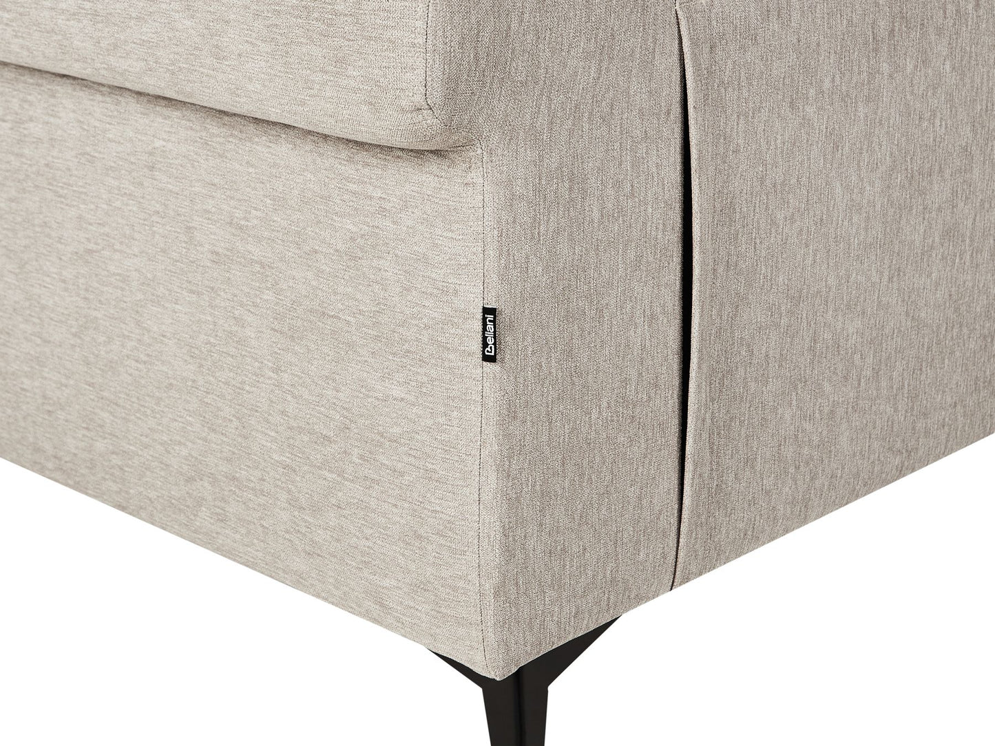 2 Seater Fabric Sofa Taupe SKIVE