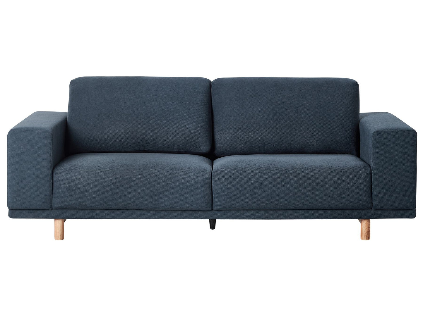 3 Seater Fabric Sofa Blue NIVALA
