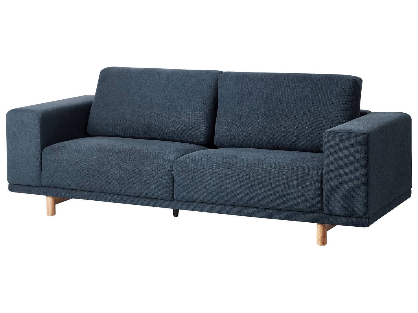 3 Seater Fabric Sofa Blue NIVALA