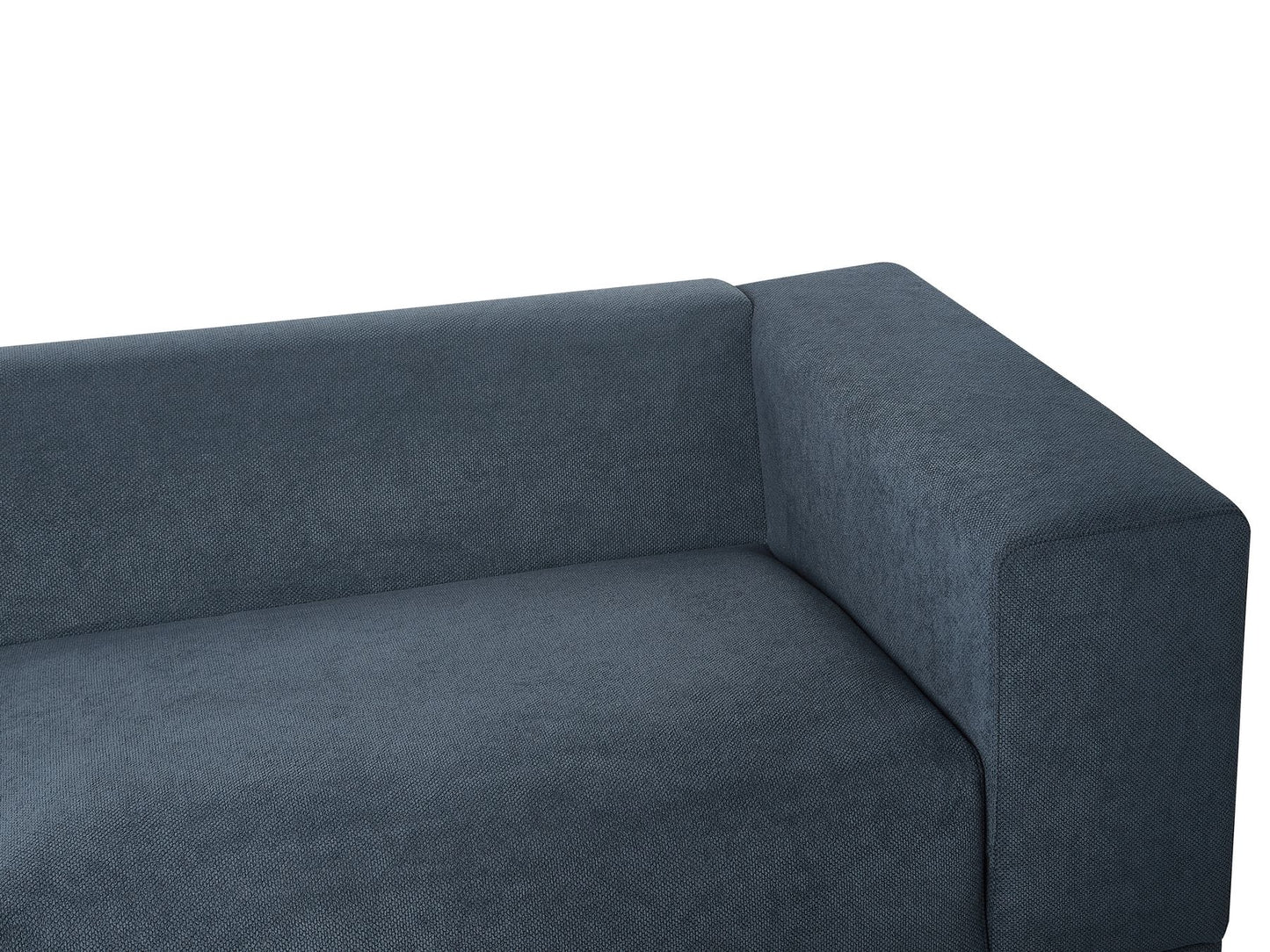 3 Seater Fabric Sofa Blue NIVALA