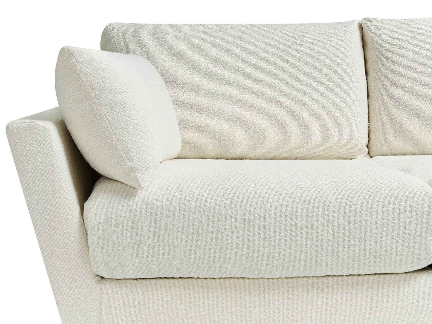 4 Seater Boucle Sofa White NENOLA