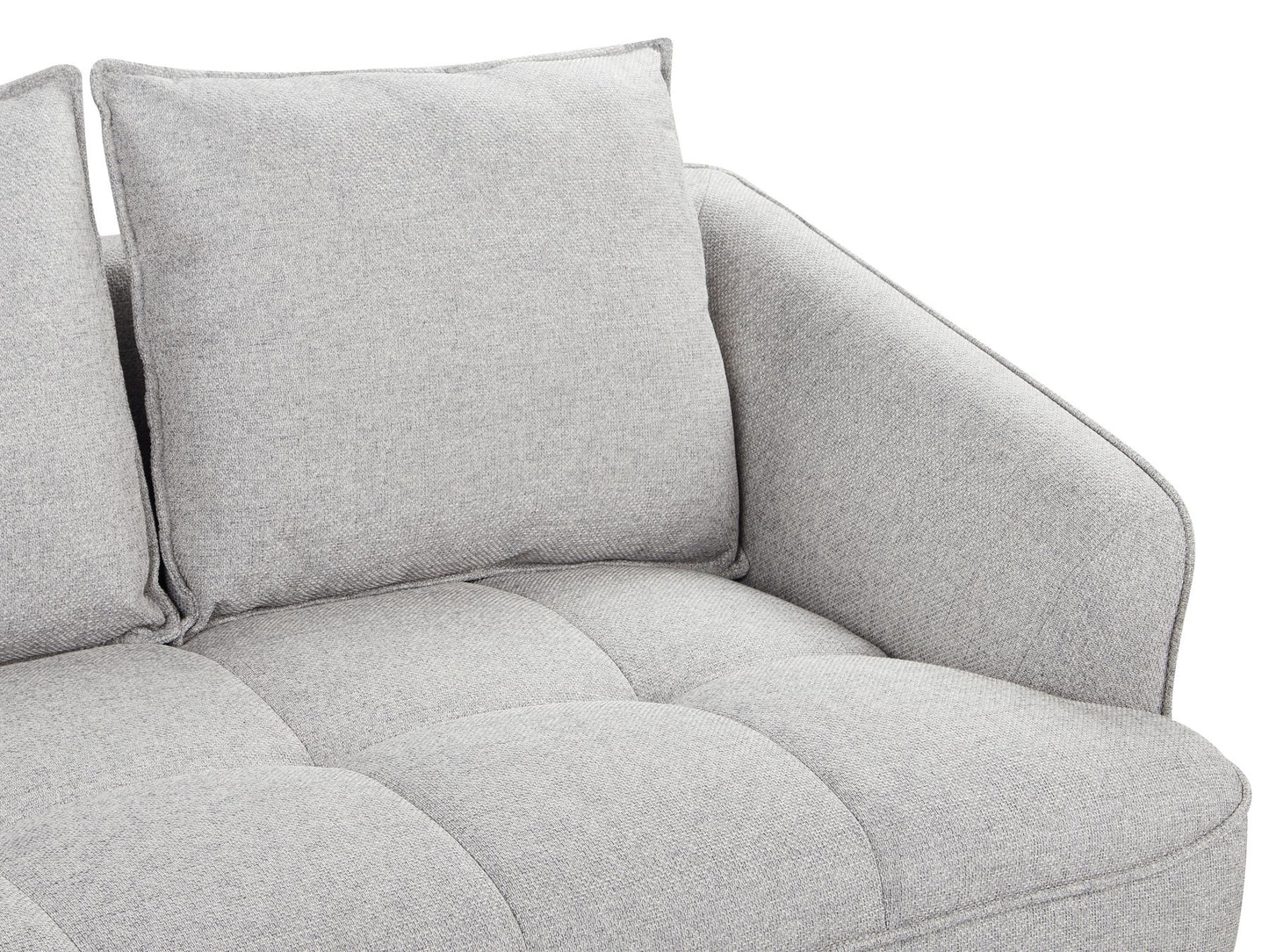 2 Seater Fabric Sofa Grey HOBRO