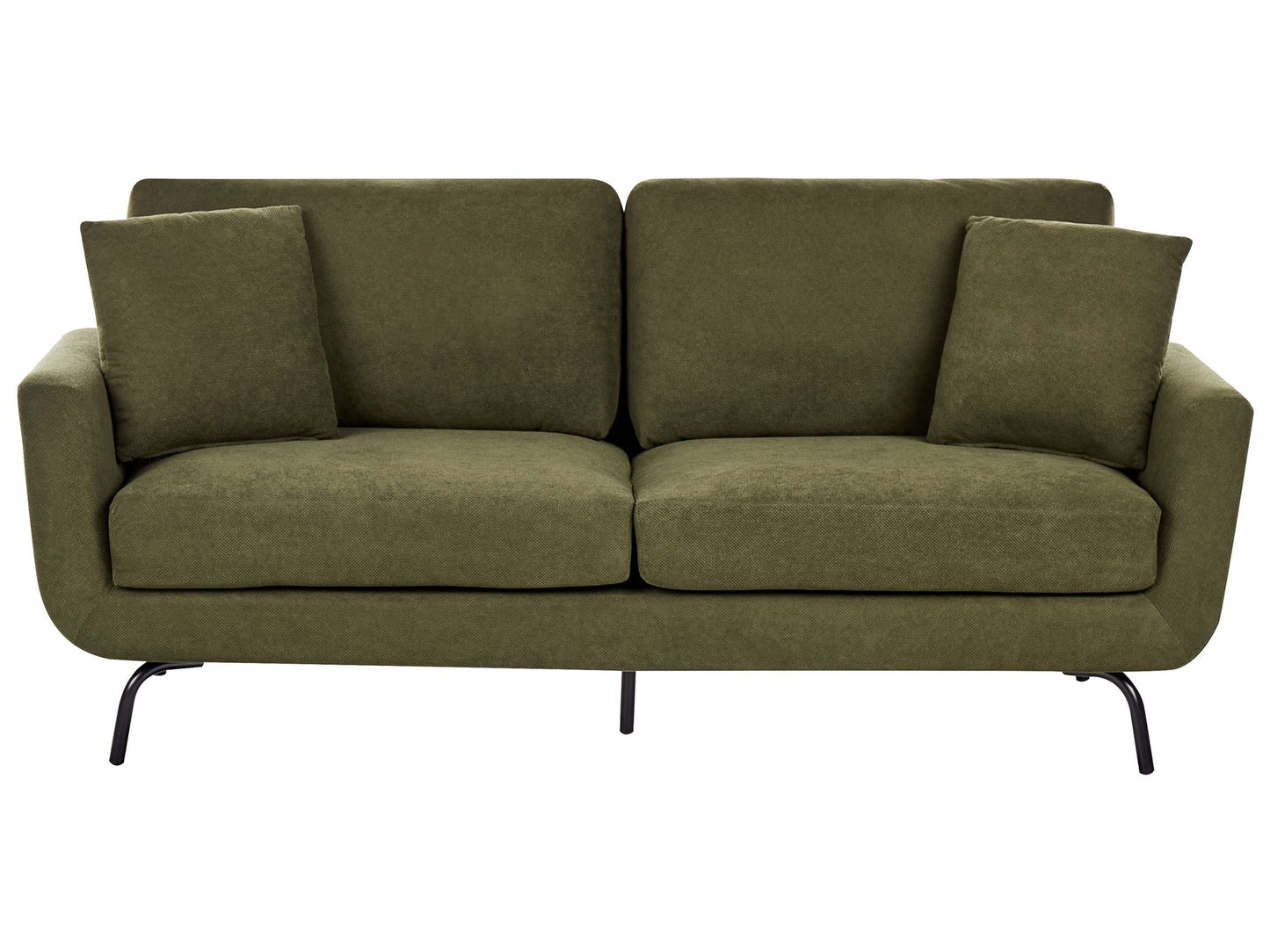 3 Seater Fabric Sofa Dark Green VESALA