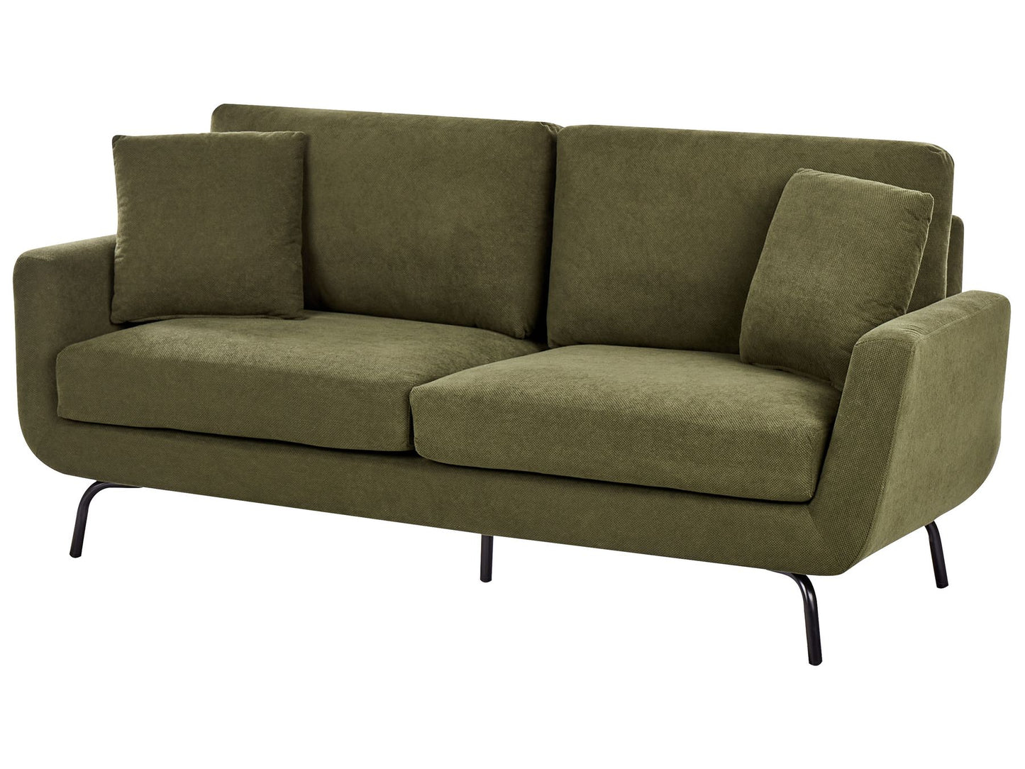3 Seater Fabric Sofa Dark Green VESALA