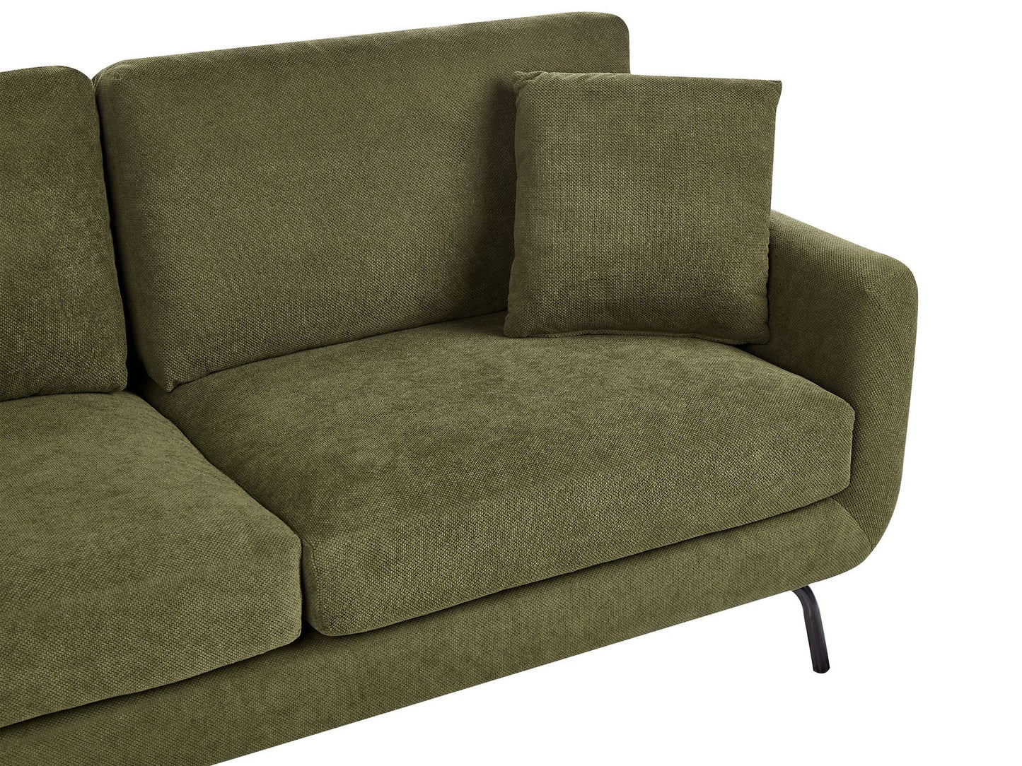 3 Seater Fabric Sofa Dark Green VESALA