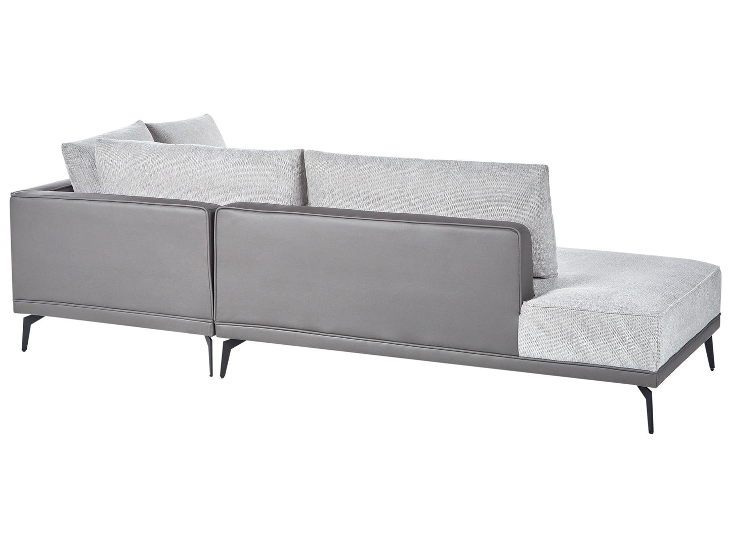 Left Hand Modular Fabric Corner Sofa Grey MYKEN