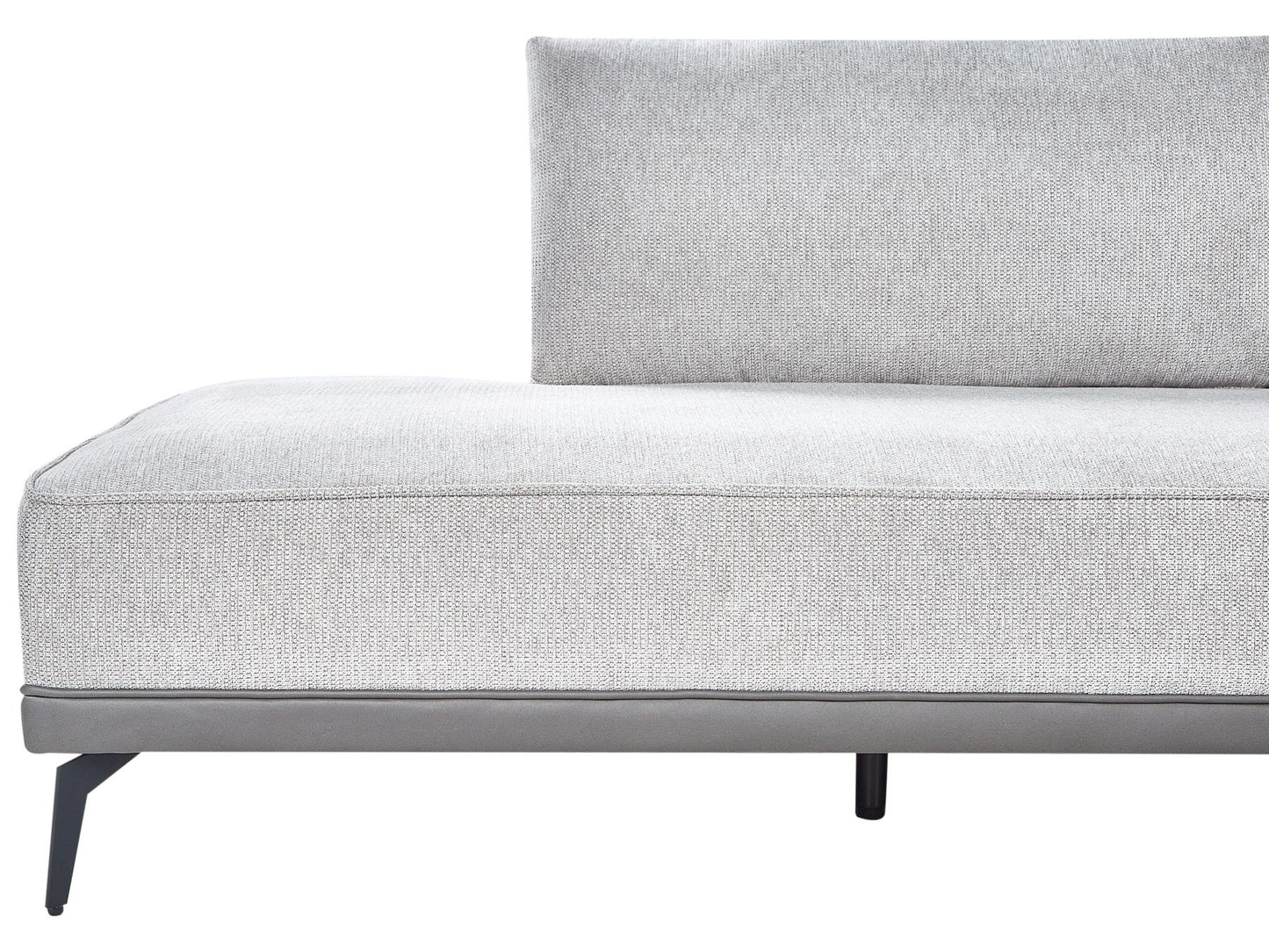 Left Hand Modular Fabric Corner Sofa Grey MYKEN